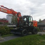 Hitatchi ZX 170 mod 2015. Rotortilt, ledda bom, hydraulisk pigg og komplett opplegg for henger.